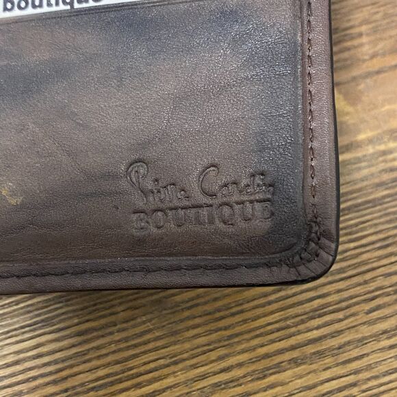 VTG Pierre Cardin Boutique Men Leather Hipfold Wallet Deadstock Gift Box NEW - Picture 8 of 13